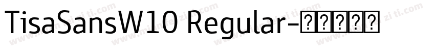 TisaSansW10 Regular字体转换